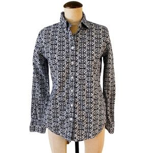 BANANA REPUBLIC Soft Wash Tribal Button Up Shirt